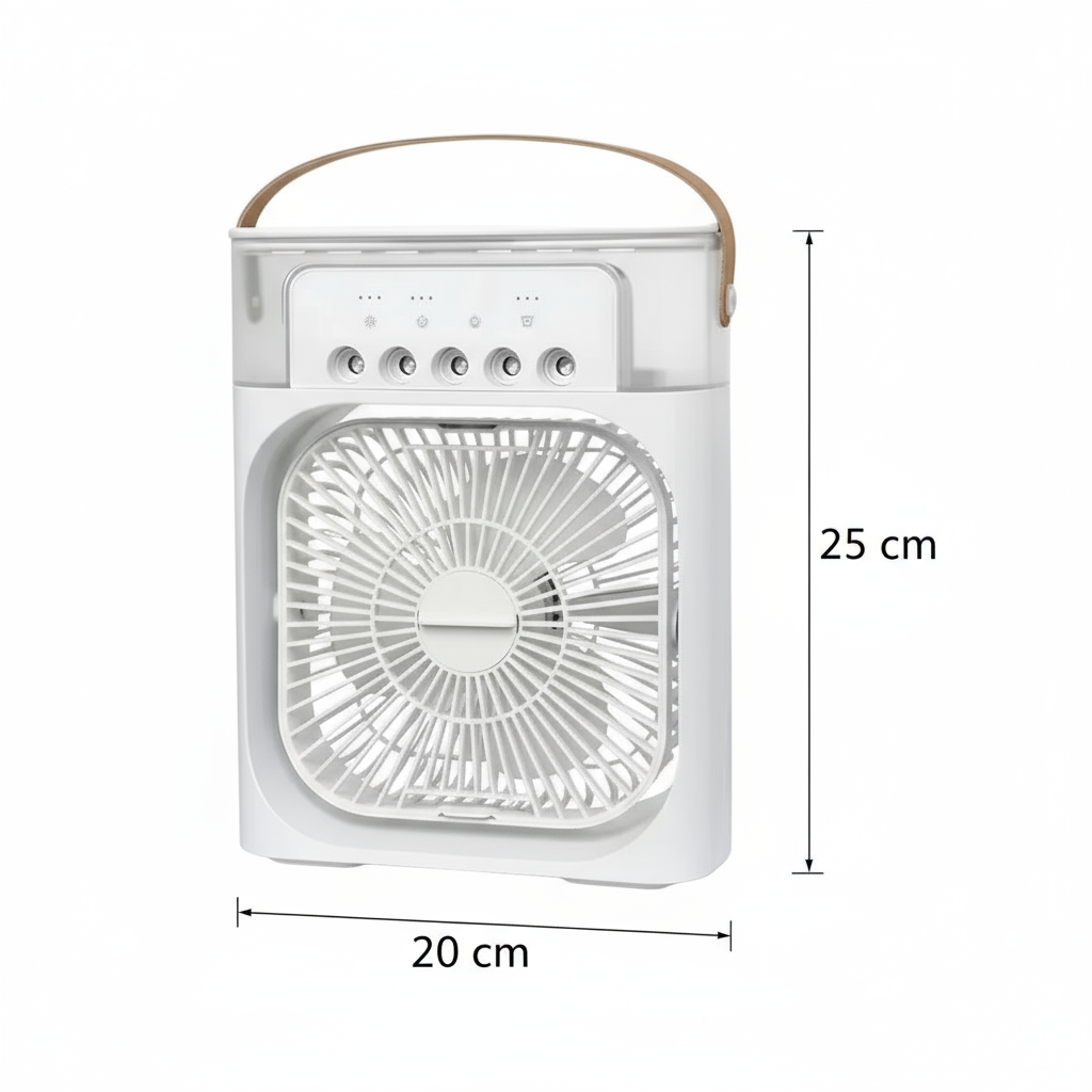 Portable 3-in-1 Air Cooler Fan – Mini AC for Room, Office & Car | Fast Cooling + Humidifier |